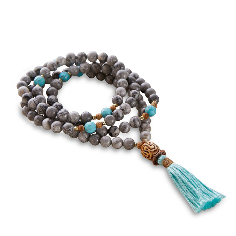 Silver & Sage True Peace Mala