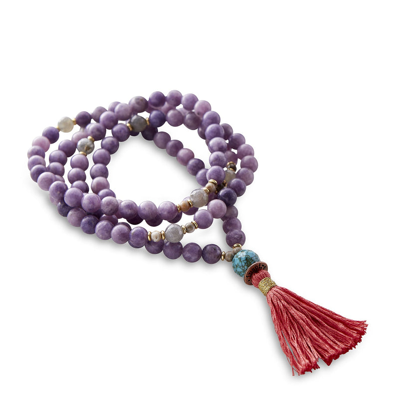 Silver & Sage Peace & Passion Mala